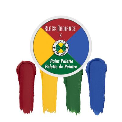 Black Radiance Cross Colours Paint Palette - Primary Focus