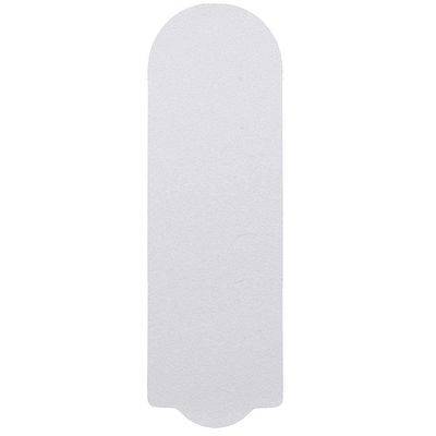 ForPro Professional Collection Stainless Steel Pedi File Refill, 180 Grit, White, EZ-Strip Peel Pedicure Refill Pads, 1.25 W x 4 L, 50-Count