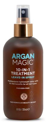 Argan Magic 10 in 1 Hair Treatment &amp; Stylizing Multipurpose Leave in Spray for all Hair Types | Made in USA | Paraben Free | Cruelty Free (8 oz)