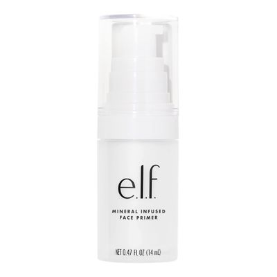 e.l.f. Mineral Infused Face Primer, Primer For A Smooth Foundation Base, Fills In Fine Lines &amp; Refines Complexion, Vegan &amp; Cruelty-free, Small