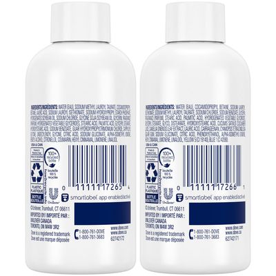 Dove Body Wash Travel Essentials Variety 2-Pack - Refreshing Cucumber &amp; Green Tea  Deep Moisture Nourishing Body Washes, 3 Oz Ea