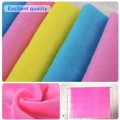 ARCH&amp;M Exfoliating Washcloth Exfoliating Body Scrubber Back Scrubber for Shower Japanese Washcloth Bath Wash Cloth Korean Exfoliating Luffah Towel Beauty Washcloth Sponge Loofah Body Scrub 3 Pack
