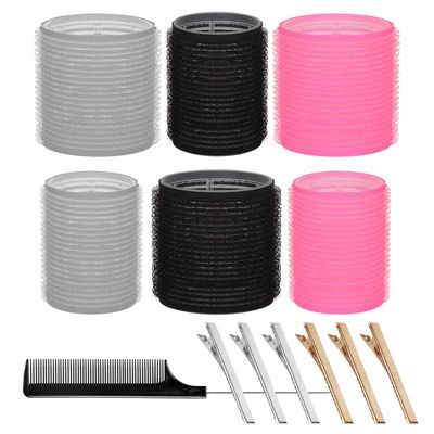 Hair Rollers Heatless Hair Curler Hair Rollers Set 13Pcs with Clips for Long Hair, Women Heatless Curls for Medium Hair, Hair Styling Curling Tools DIY Hair Curlers to Sleep In