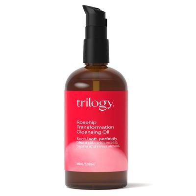 Trilogy Rosehip Transformation Cleansing Oil, Makeup Remover &amp; Cleanser With Papaya &amp; Sweet Almond, 3.38 fl oz
