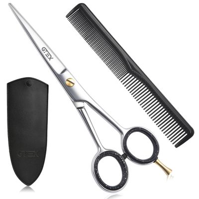 GTEX Hair Scissors, 6.5 inch Professional Hair Cutting Scissors for Women Men Adults - Barber Scissors Hair Shears - Super Sharp Haircut Scissors - Tijeras De Peluqueria Profesional