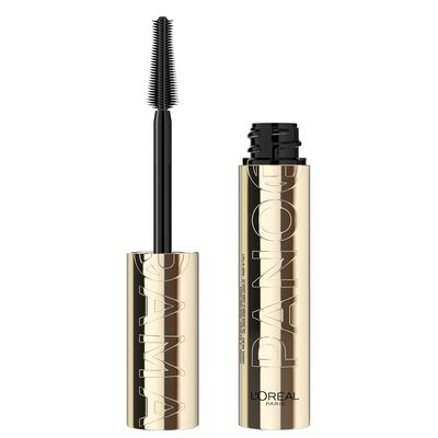 LOral Paris Voluminous Panorama Mascara,Volumizing and Lengthening Mascara,Washable Longwear and Smudge Resistant Make Up,Black Brown,0.33 Fl Oz