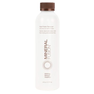 Mineral Fusion Nail Polish Remover, Acetone-Free &amp; Non Drying for Regular &amp; Shellac Nail Polishes, 6 Ounce