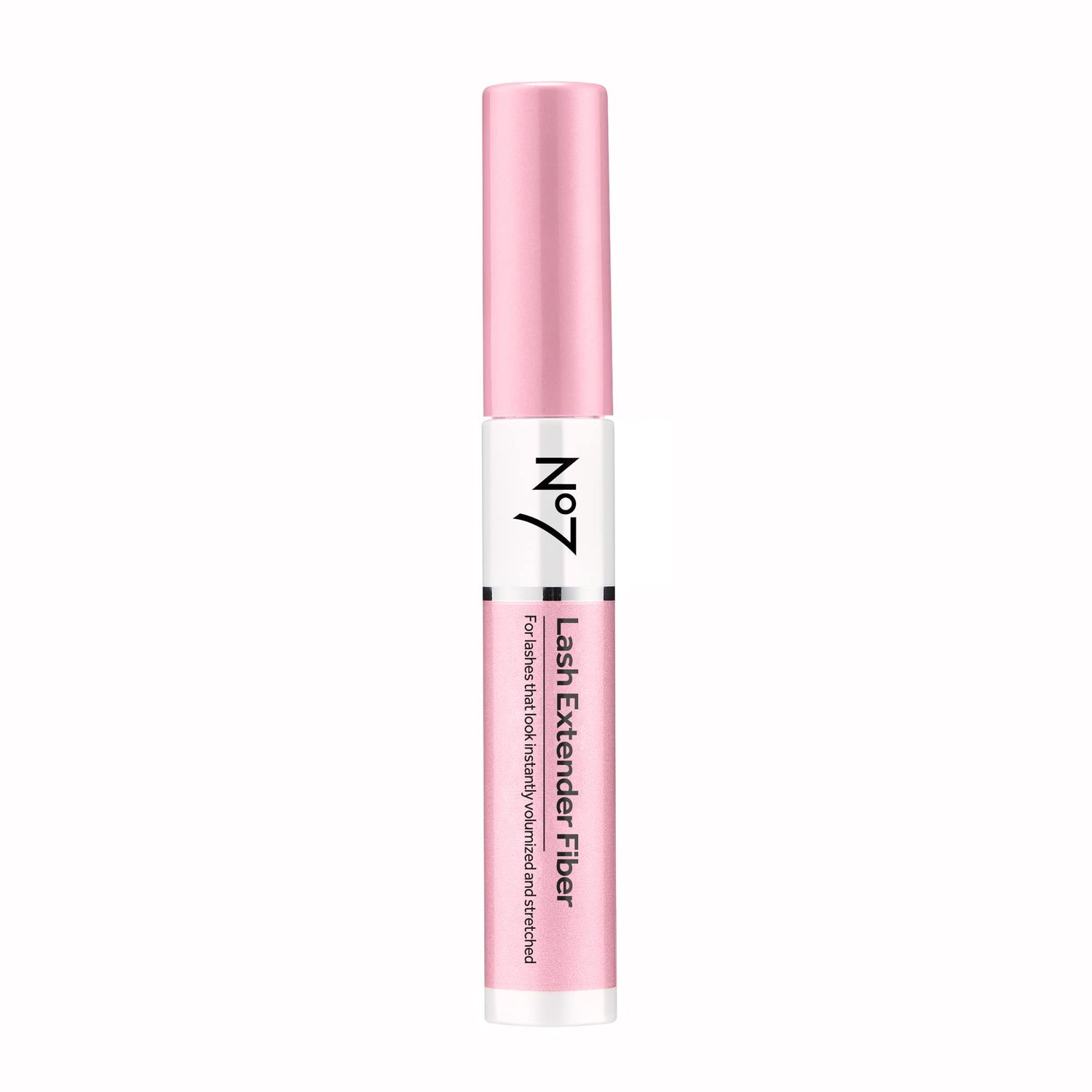 No7 Lash Extender Fiber Mascara - Black - Clump-Free Lash Lengthening Mascara for Adding Volume &amp; Length to Eyelashes (7ml)