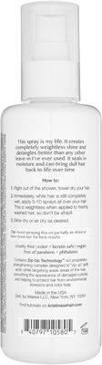 Kristin Ess Castor Oil Leave In Detangling Conditioner Spray - Lightweight Anti-Frizz Detangler - Shine, Moisture, Soften, Volume, Detangle  Nourish All Hair Types - Pear  Amber Scent - Color Safe