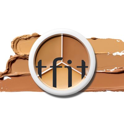 TFIT Cover Up Pro Concealer Palette - 3-in-1 Full Coverage Color Correcting Cream (Hydrating, 0.52 Oz) for Dark Circles, Spots, Puffiness (04 Dark, 0.52 Oz)