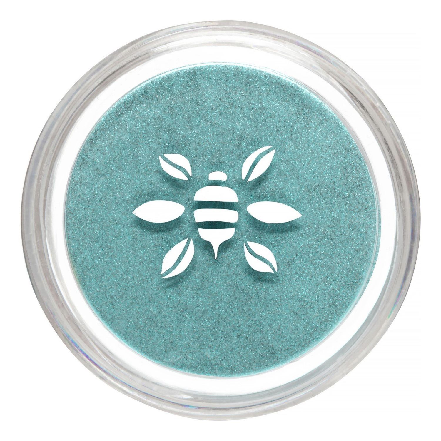 Honeybee Gardens PowderColors, Clean Mineral Eye Shadow in Castaway, Bright Shimmery Turquoise Blue, Versatile, Portable, &amp; Skin-Friendly, 2g