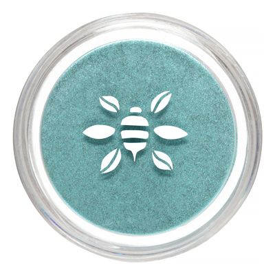 Honeybee Gardens PowderColors, Clean Mineral Eye Shadow in Castaway, Bright Shimmery Turquoise Blue, Versatile, Portable, &amp; Skin-Friendly, 2g