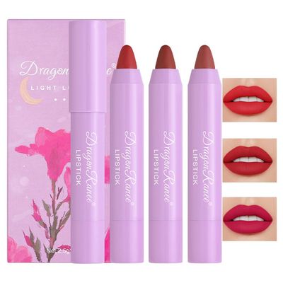 AKARY Waterproof 3 Pcs Nude Matte Lipstick Set, Natural Nude Lipstick Velvet Air Moisture Smooth Crayon Lip Stain, Matte Lipstick 24 Hour Long Lasting Lip Gloss Lipstick for Women Makeup, Set B