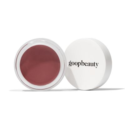 goop Beauty Cream Blush | Sheer Pop of Color for Lips &amp; Cheeks | Vitamin C, Vitamin E, &amp; Safflower Oil | Natural Makeup for Glowing Skin | Paraben &amp; Silicone Free | 0.5 oz | Afterglow - Soft Berry