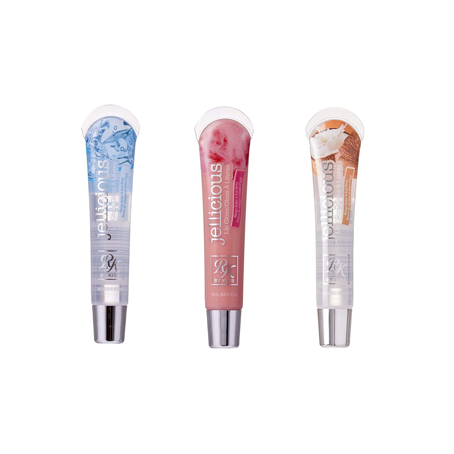 Ruby Kisses Jellicious Mouth Watering Lip Gloss (JLG01 &amp; JLG04 &amp; JLG13)