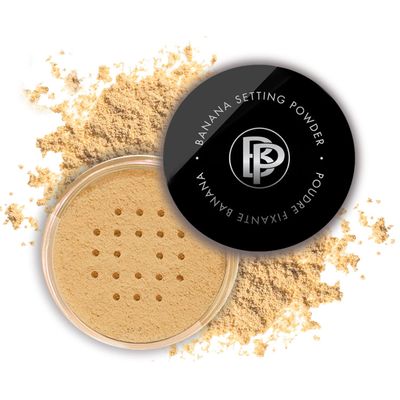 bellapierre Banana Setting Powder | Lightweight Color Corrector | Eliminates Dark Under Eye Circles &amp; Redness | Talc-Free Loose Powder | Matte Banana Powder - Medium - 0.14 Oz