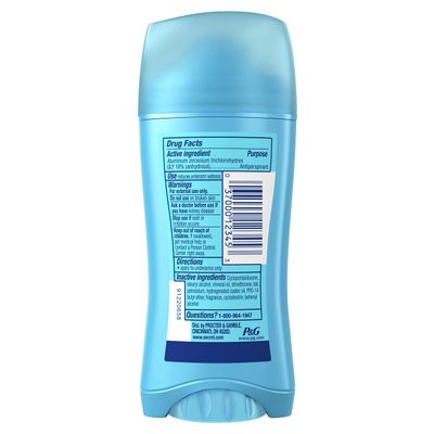 Secret Antiperspirant Deodorant Women, Shower Fresh Scent, Invisible Solid 2.6 Oz (Pack of 6)