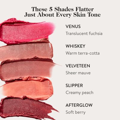goop Beauty Cream Blush | Sheer Pop of Color for Lips &amp; Cheeks | Vitamin C, Vitamin E, &amp; Safflower Oil | Natural Makeup for Glowing Skin | Paraben &amp; Silicone Free | 0.5 oz | Afterglow - Soft Berry