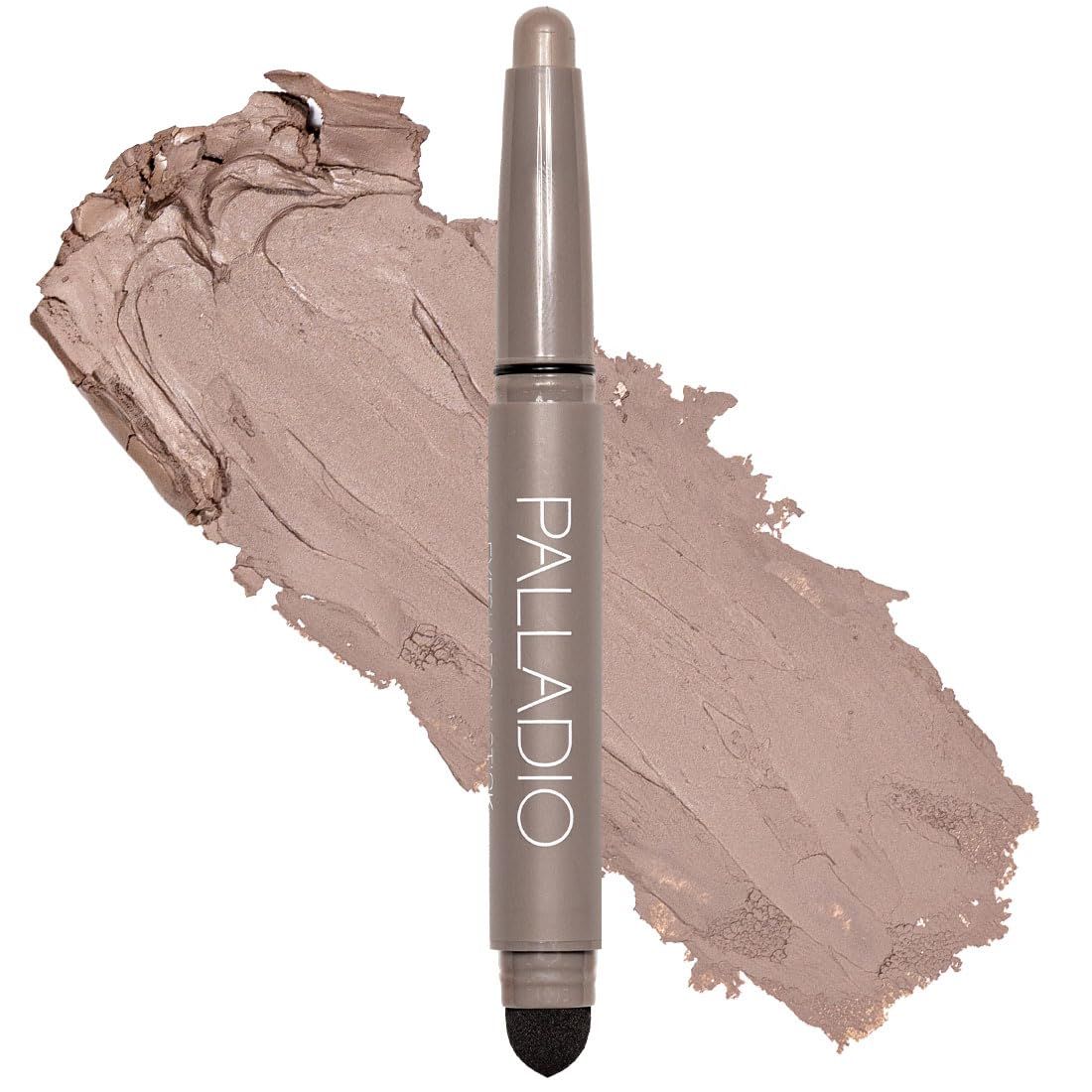 Palladio Waterproof Eyeshadow Stick with Blending Sponge, Long Lasting &amp; Effortless Application, Smudge Free &amp; Crease Proof Formula, Matte &amp; Shimmer Shades, Buildable Eye Shadow (Matte Mocha)