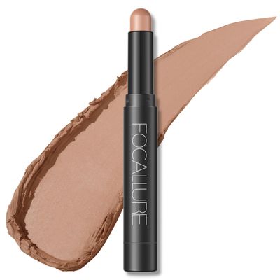 FOCALLURE Shimmer and Matte Cream Eyeshadow Stick,Smooth Brilliant Eye Brightener Pencil for Women,Long Lasting Waterproof Eye Shadow and Liners Makeup,COOKIE
