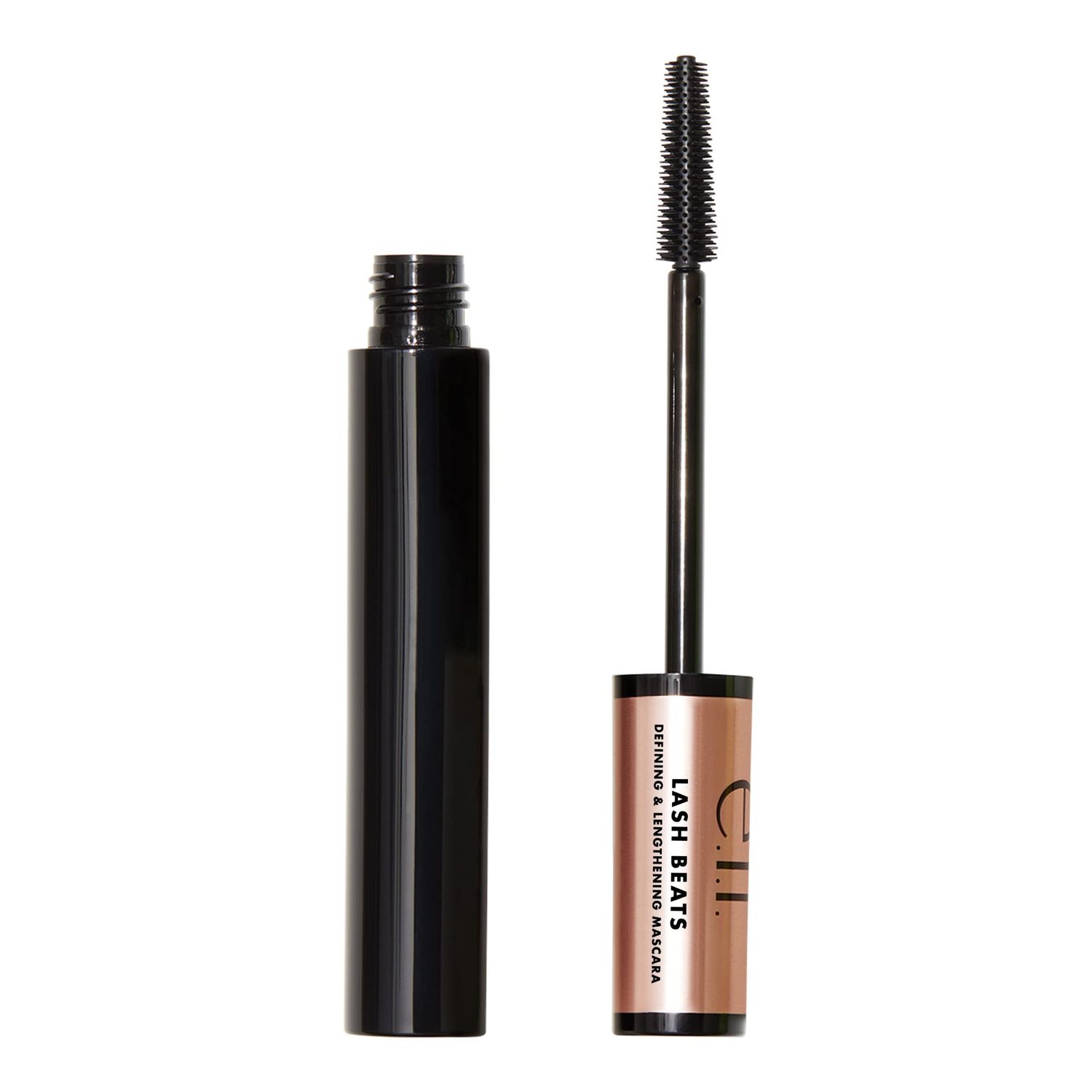 e.l.f. Lash Beats Mascara, Defining &amp; Lengthening Formula for Mega Long Lashes, Creates Natural-Looking Long &amp; Defined Lashes, Pitch Black