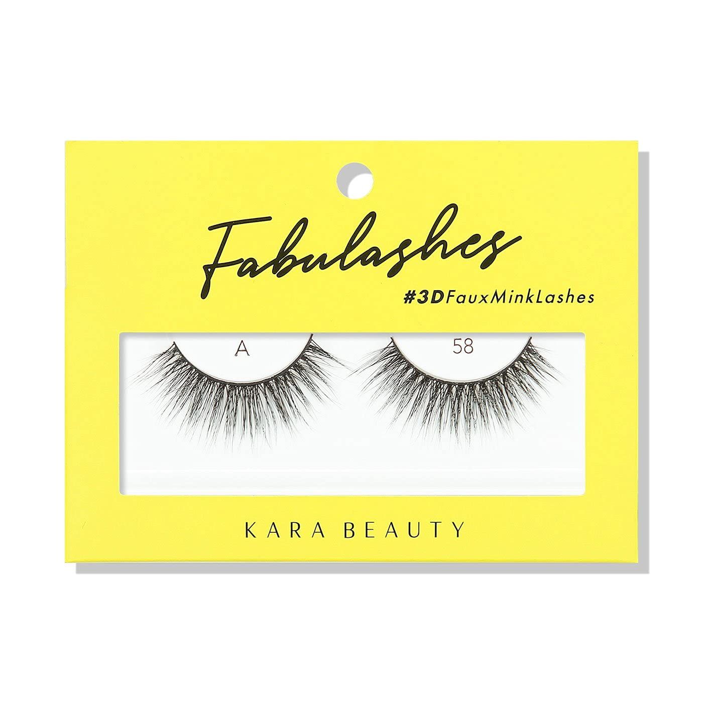 KARA BEAUTY FABULASHES 3D Faux Mink False Eyelashes - Style A58