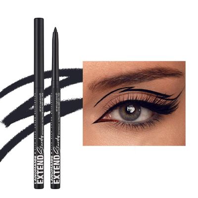 Mefyhtune Waterproof Eyeliner black Shimmer Retractable Black Gel Eyeliner Smudge-proof Hypoallergenic Makeup (11#)
