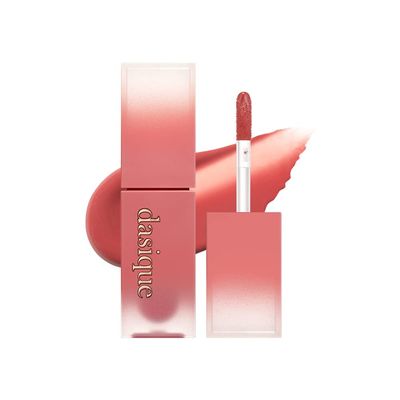 Dasique Cream de Rose Tint (04 Redwood) | Velvet Cream Matte Lip Stain, Infused with Rose Water | Vegan, Cruelty-free, Count 1, 0.1058 Ounce