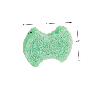 Spongables Pedi Scrub Foot Exfoliating 20 Wash Sponge, Citron Eucalyptus, 1 Count