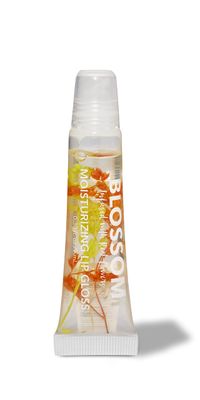 Blossom Lip Gloss Tubes, Scented Thick Clear High Shine Moisturizing Flower Lip Gel with Nourishing Jojoba Seed Oil, Infused with Real Flowers, 0.3oz, Mango