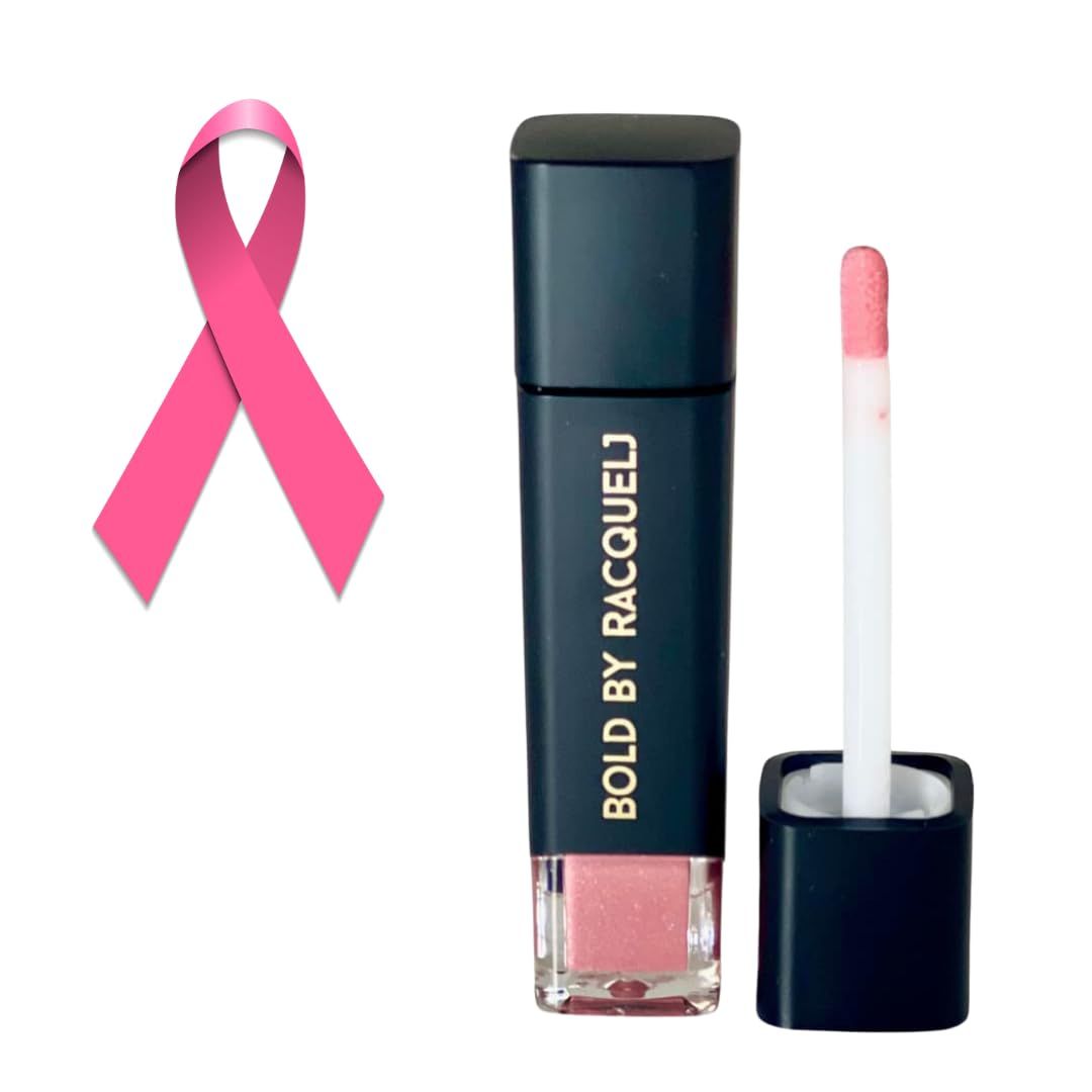 BOLD Highly Pigmented Soft Pink Lip Gloss | Ultra Hi Beam Gloss Effect, Hydrating, Non-Sticky, Long Lasting, Shimmery Finish, Cruelty Free - Bad Like Yaaz Collection (Silky Becca)