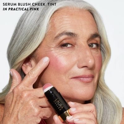 LAURA GELLER NEW YORK Serum Staples Soothing Blush  Lip Duo - Serum Blush Cheek Tint, Practical Pink  Jelly Balm Lip Serum, There She Rose
