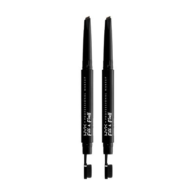 NYX PROFESSIONAL MAKEUP Fill &amp; Fluff Eyebrow Pomade Pencil - Espresso (Pack Of 2)