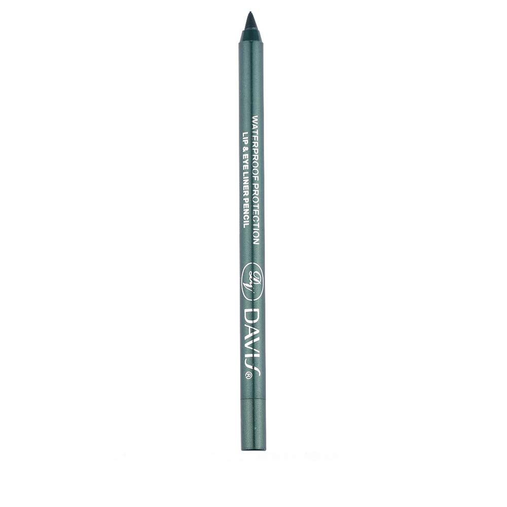 Multi Color Eyeshadow Eyeliner, Metallic Glossy Smoky Eyeliner, Long Lasting Professional Eye Makeup Eyeliner Waterproof Eyeliner Pen Eye Cosmetics Makeup Tools (06 Dark Green)