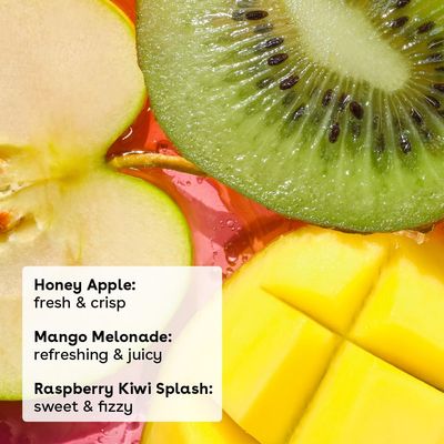 eos Natural Shea Lip Balm, Honey Apple, Coconut Milk &amp; Raspberry Kiwi Splash, All-Day Moisture, Lip Care Products, 0.14 oz, 3-Pack