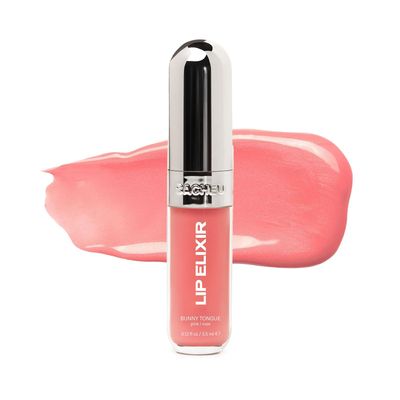 Sacheu Lip Elixir Nourishing Lip Glaze and Lip Tint Gloss. High-Shine Lip Gloss. Moisturizing Lip Gloss Enriched with Lip Oils For Hydrating Smooth Finish, Cruelty-Free (Sheer Pink)