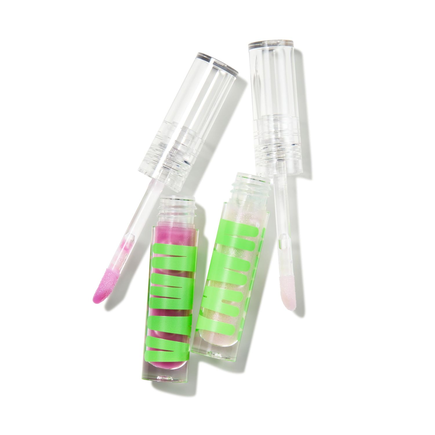 YAWN Lip Gloss Duo Crystal Ball  Purple Gem | 2 Kids&#39; Glosses with Sunflower Seed Oil | Soothing, Non-Toxic, Cruelty-Free, Vegan | Safe for Ages 3 | Made in USA