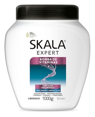 Skala Expert Bomba de Vitaminas, SOS Fortalecimento dos Fios, Brazilian Hair Vitamin Treatment 35.2Oz