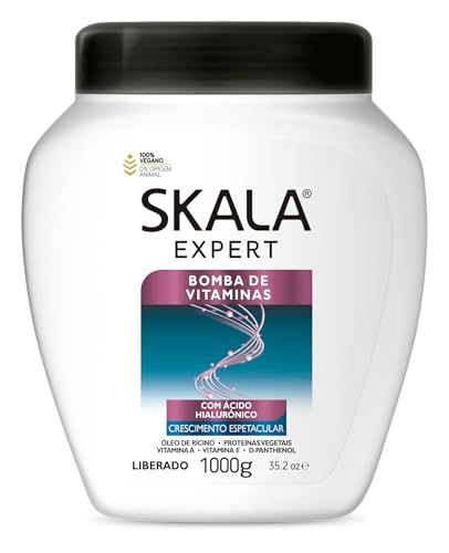 Skala Expert Bomba de Vitaminas, SOS Fortalecimento dos Fios, Brazilian Hair Vitamin Treatment 35.2Oz