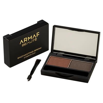 Armaf Beaut Enchanting Brow Eyebrow Duo - Dual Tone Eyebrow Powder Kit for Easy Application, Natural Look, Brow Powder | Expresso