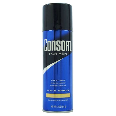 Consort Extra Hold Unscented Aerosol Hair Spray for Men, 8.3 oz - The Ultimate Mens Hairspray for Thin Hair and Mens Grooming Needs, Dry Look Styling