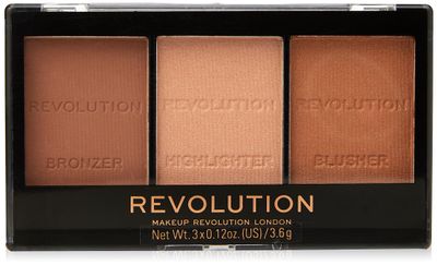 Makeup Revolution Ultra Sculpt and Contour Kit Ultra LightMed C04, Mixed, 10.8 g (Pack of 1)