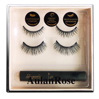 AulanRose Magnetic EyelashesShort MIX Cat Eye Magnetic Lashes Natural Looking with EyelinerCruelty-Free &amp; Vegan Faux Mink Lashes 60 Wears