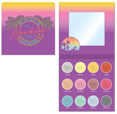 Stranger Things We&#39;re Not In Hawkins Eye Shadow Palette by Taste Beauty, 80s Retro Vibe Eyeshadow Palette 12 Unique Color Hues