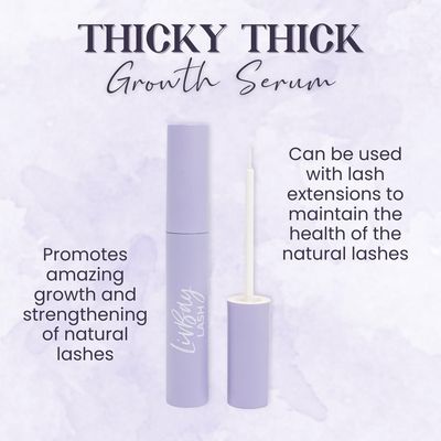 LivBay Thicky Thick Growth Serum - Eyelash Enhancing Serum for Fuller Longer and Thicker Lashes