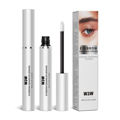 W3W Eyebrow Growth Serum Nourishing Brow Serum Eyebrow Enhancing Serum for Longer Fuller Thicker Eyebrows Gentle No Irritating 3ml