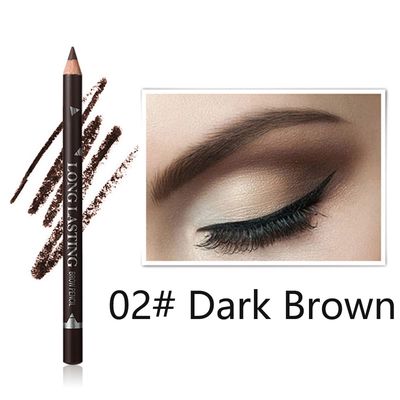 Dark Brown Eyebrow Pencils Set, 12PCS Waterproof Eye Liner PencilsLong-lasting Dark Brown Eyeliner Pencil Set, Easy to Color Eye Brow Pencils for Women Eye Makeup Pencil