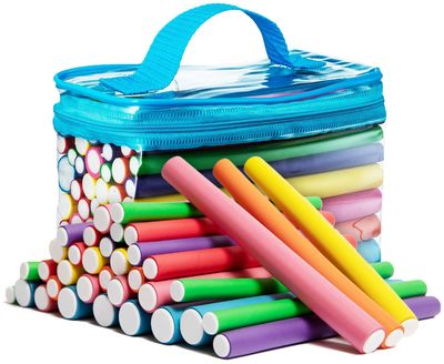 Tifara Beauty Salon Heatless Flexible Hair Rollers Curlers 42-pack 7&quot; Soft Foam Flexi Twist Curling Rods for Short Long Hair