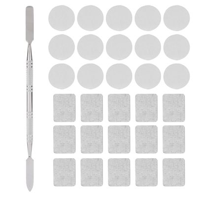 31pcs Metal Stickers for Eyeshadow Palette Set, Empty Eyeshadow Makeup Palette, Metal Stickers Colorful Empty Palette Sticker for Eyeshadow Palette Set (15Pcs Round  15Pcs)