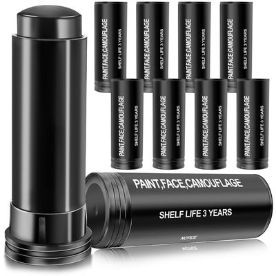 10 PCS Sports Eye Black Stick Baseball Softball Football Lacrosse Drip Eyeblack Halloween Cosplay Party Makeup Face Body Paint Costume Accessories